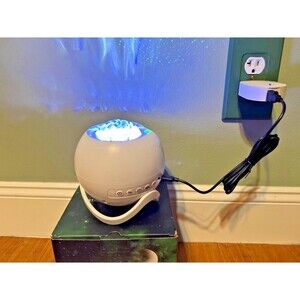 LED Night Light Aurora Projector with Bluetooth, White Noise, Timer and Remote